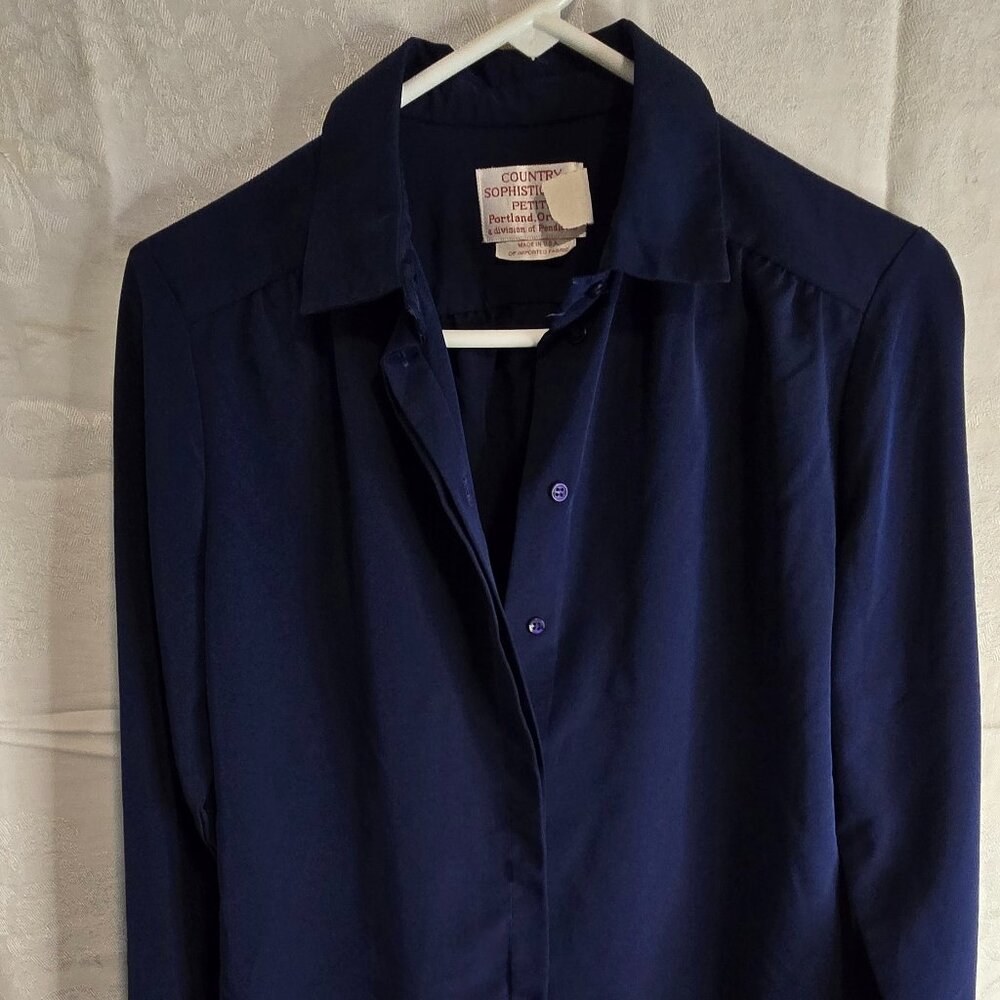 Pendleton Navy Blue Women's Blouse